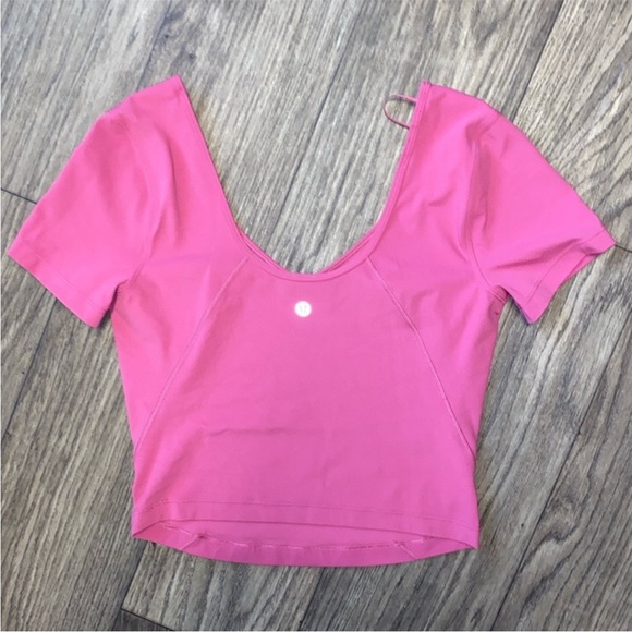 Lululemon Pink Blossom Align Tee - Picture 2 of 2